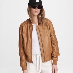 Like New Rag & Bone Manston Leather Bomber Jacket